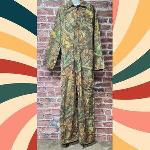 White Water Outdoors Camo Hunting Jumpsuit – Men’s Large, Khaki Green